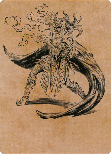 Art Series: Livaan, Cultist of Tiamat Card Front