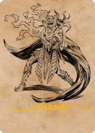 Art Series: Livaan, Cultist of Tiamat Card Front