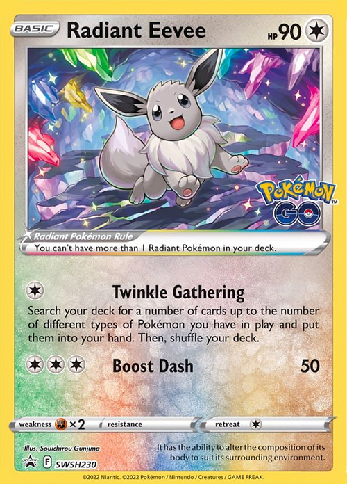 Radiant Eevee Card Front