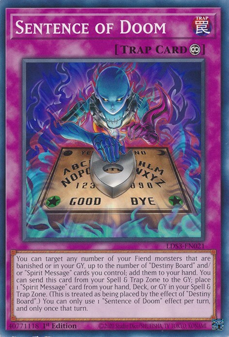 Sentence of Doom Card Front