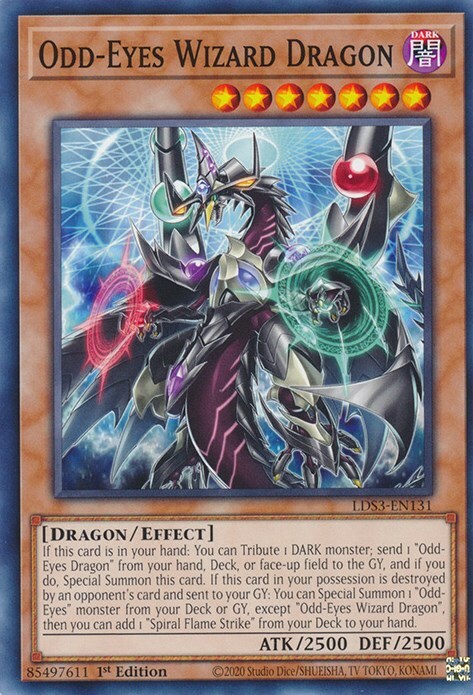 Odd-Eyes Wizard Dragon Card Front