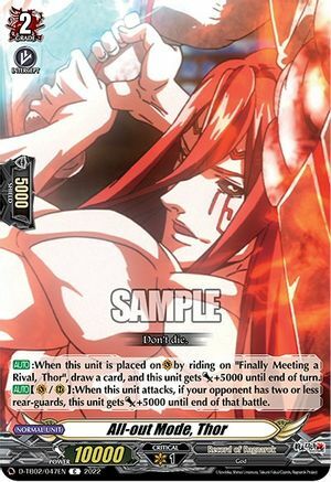 All-out Mode, Thor [D Format] Card Front