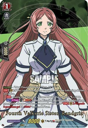 Fourth Valkyrie Sister, Randgriz [D Format] Card Front