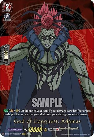 God of Conquest, Adamas Card Front