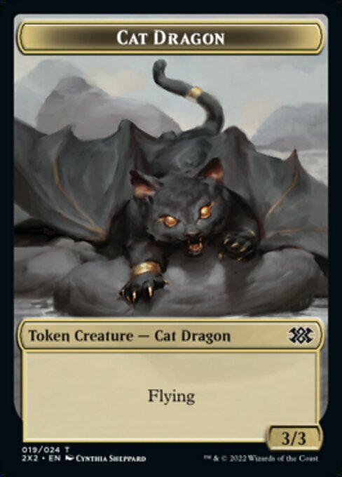 Phyrexian Golem // Cat Dragon Card Front