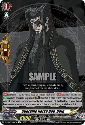 Supreme Norse God, Odin [D Format] Card Front