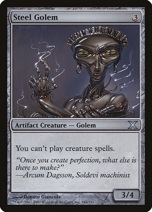 Steel Golem Card Front