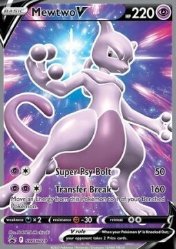 Mewtwo V Card Front