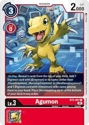 Agumon Card Front