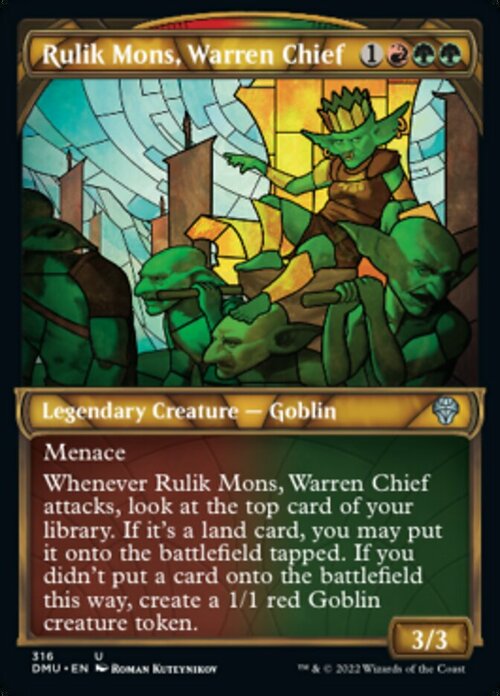 Rulik Mons, Warren Chief Card Front