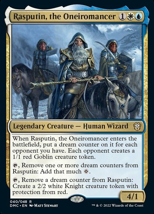 Rasputin, the Oneiromancer Card Front