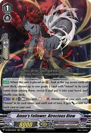 Amon's Follower, Atrocious Blow Card Front