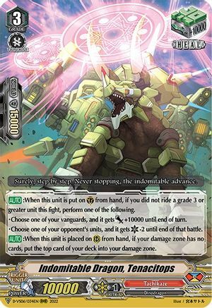 Indomitable Dragon, Tenacitops Card Front