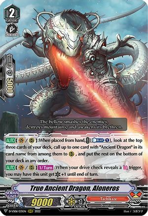 True Ancient Dragon, Aloneros Card Front