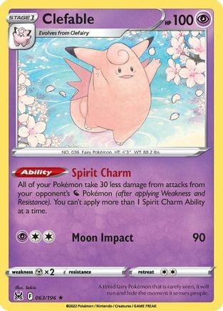 Clefable Card Front