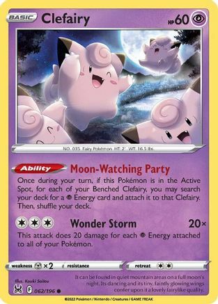 Clefairy Card Front