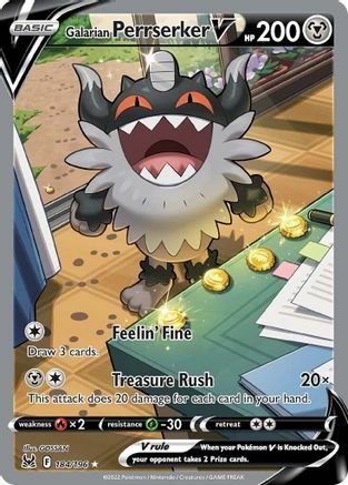 Galarian Perrserker V Card Front