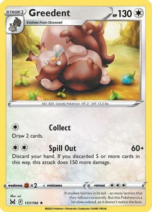 Greedent [Collect | Spill Out] Card Front