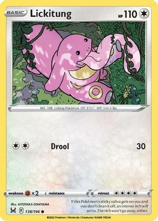 Lickitung Card Front