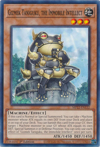 Gizmek Taniguku, the Immobile Intellect Card Front