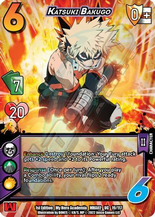 Katsuki Bakugo Card Front