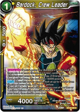 Bardock, Crew Leader Card Front