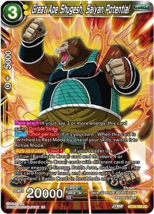 Great Ape Shugesh Card Front