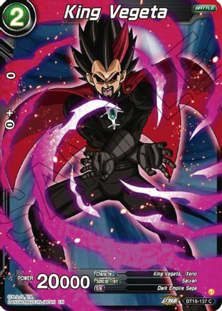 King Vegeta Card Front