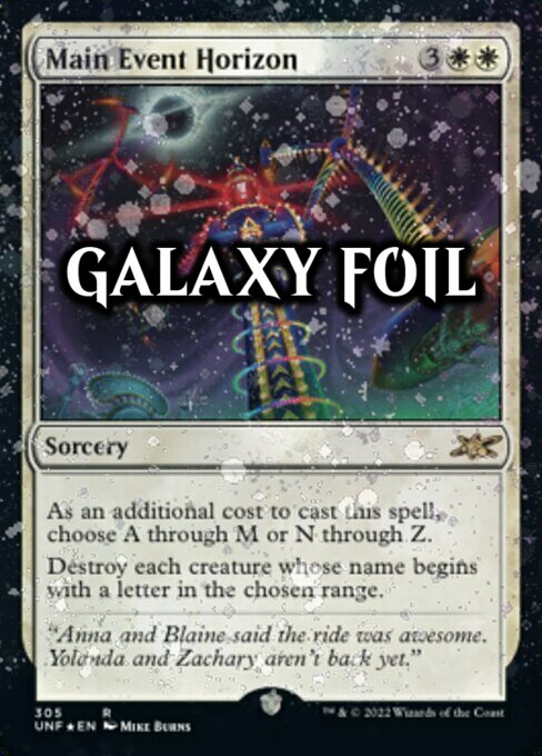 Main Event Horizon Card Front