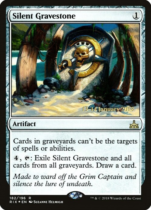 Silent Gravestone Card Front