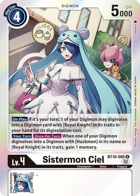 Sistermon Ciel Card Front