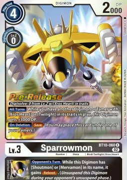 Sparrowmon Card Front