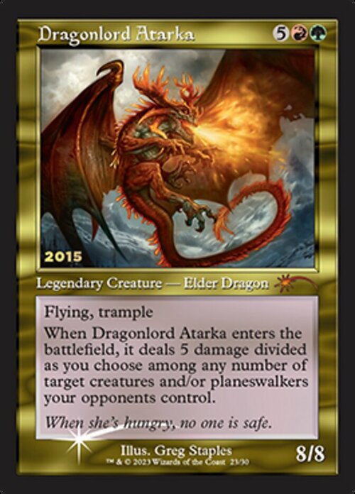 Dragonlord Atarka Card Front