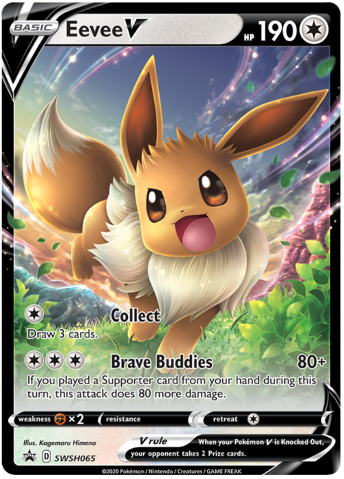 Eevee V Card Front