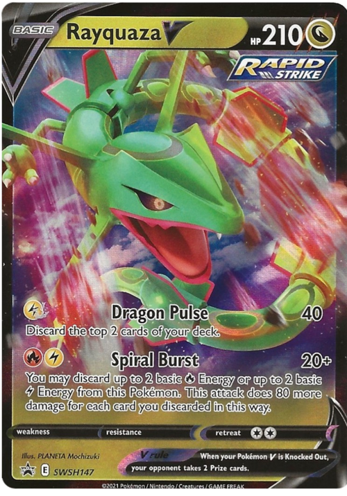 Rayquaza V Card Front