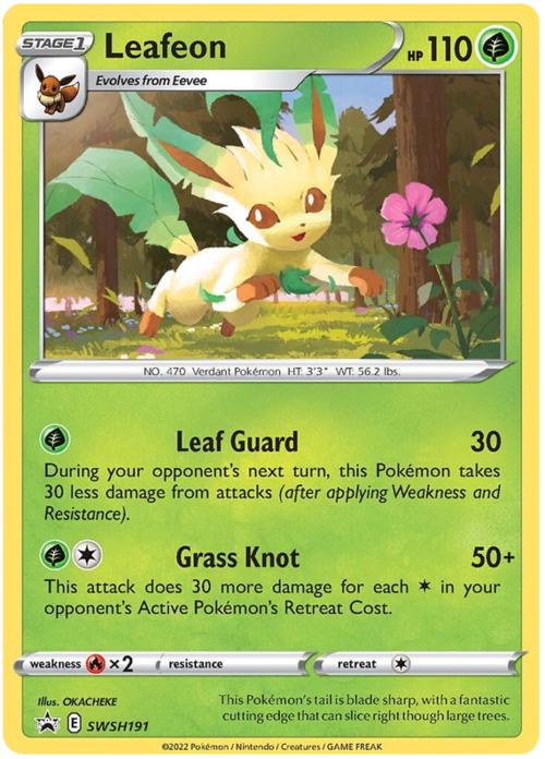 Leafeon Card Front