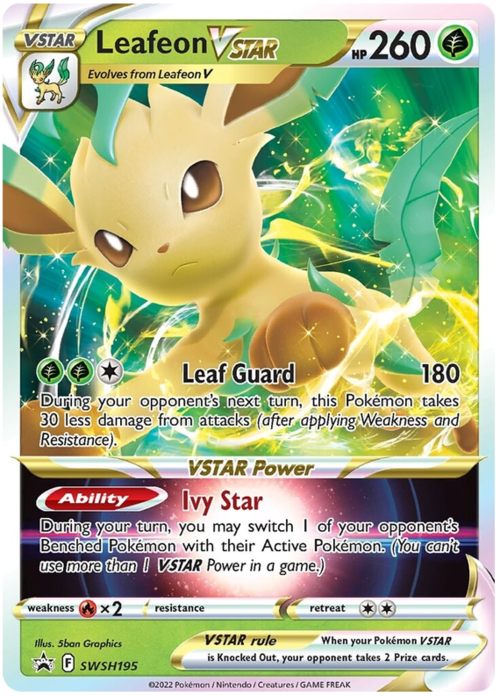 Leafeon V ASTRO Card Front