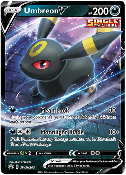 Umbreon V Card Front