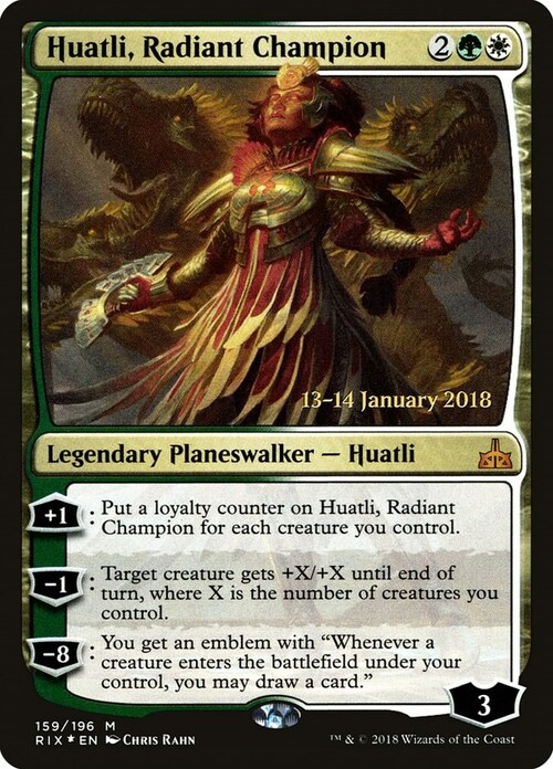 Huatli, Radiant Champion Card Front