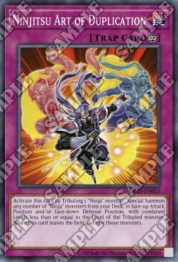 Ninjitsu Art of Duplication Card Front