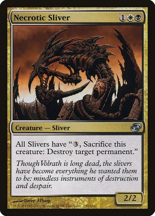 Necrotic Sliver Card Front