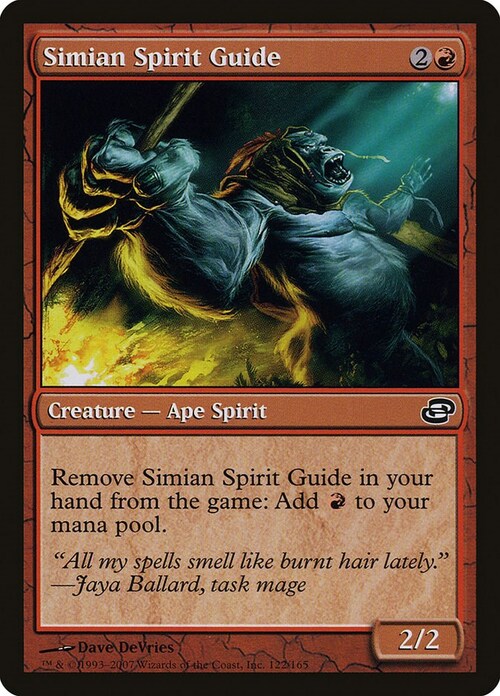 Simian Spirit Guide Card Front