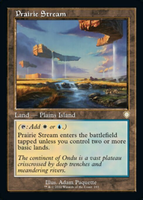 Prairie Stream Card Front