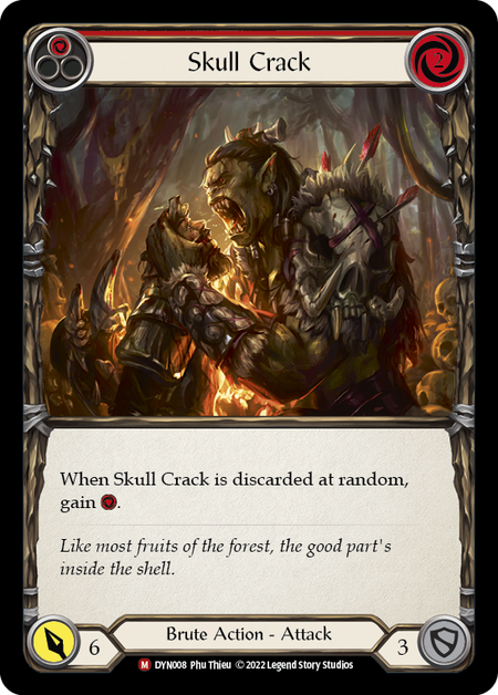 Skull Crack Card Front