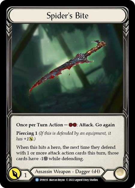 Spider's Bite Card Front