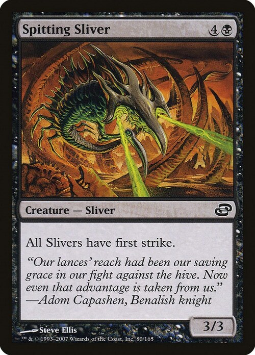 Spitting Sliver Card Front