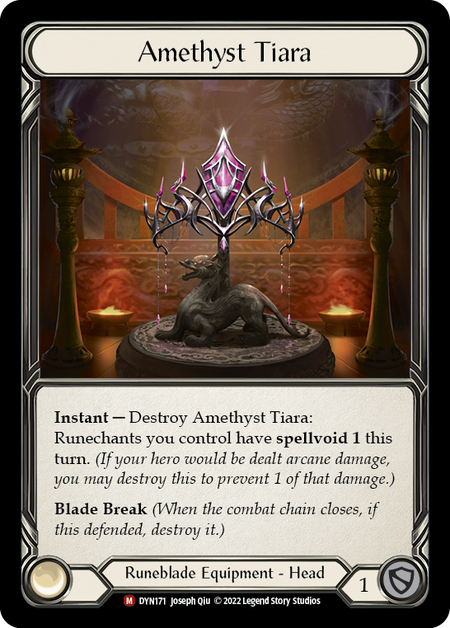 Amethyst Tiara Card Front