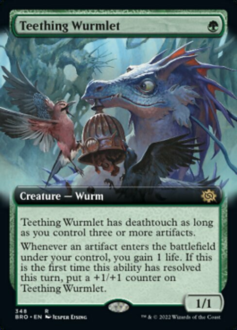 Teething Wurmlet Card Front