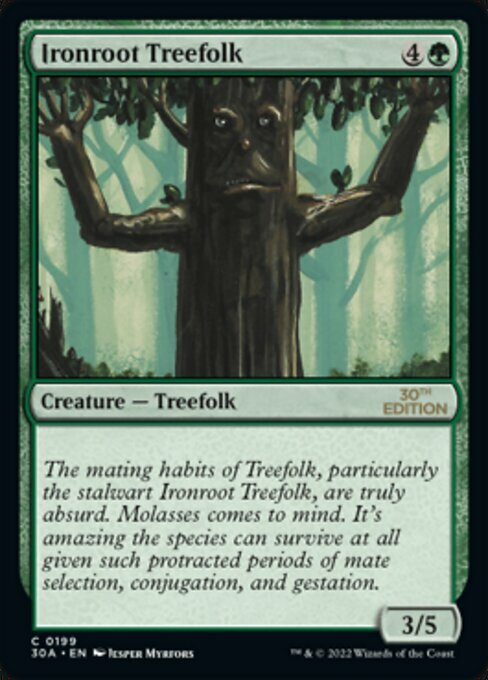 Ironroot Treefolk Card Front