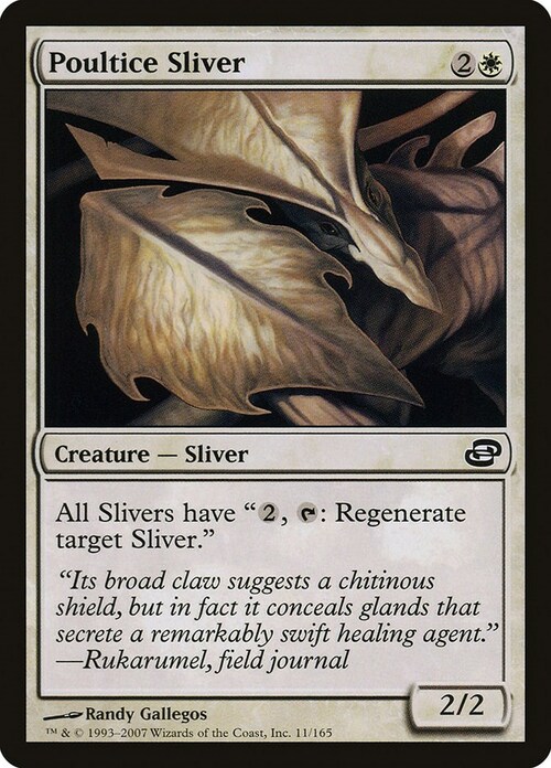 Poultice Sliver Card Front